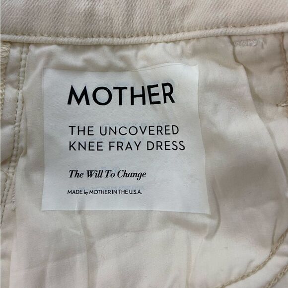NWT Mother X Carolyn Murphy Mini White Dress Limited Edition Fray Size S - Picture 9 of 10